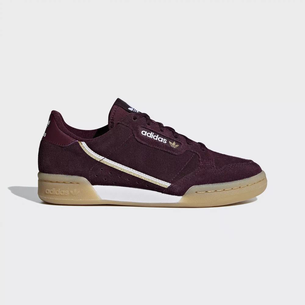 Adidas Continental 80 Tenis Rojos Para Niña (MX-32140)